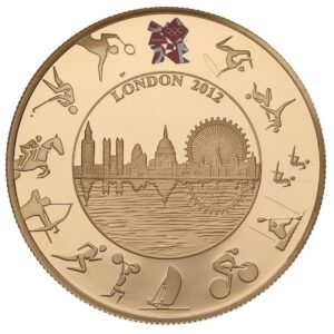 London 2012 Olympic Paralympic Gold Proof £5 two Crown set Boxed