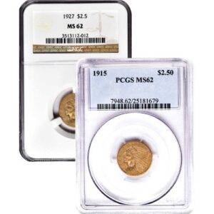 Pre-33 $2.50 Indian Gold Quarter Ea
