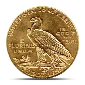 Pre-33 $5 Indian Gold Half Eagle Coin (Cleaned)