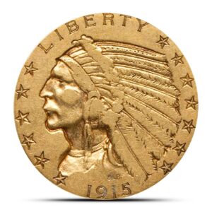 Pre-33 $5 Indian Gold Half Eagle Coin (VF)