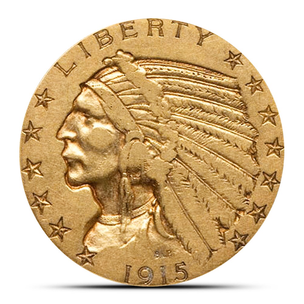Pre-33 $5 Indian Gold Half Eagle Coi