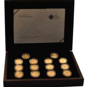 Proof Gold £1 Pound Coin 25th Annive