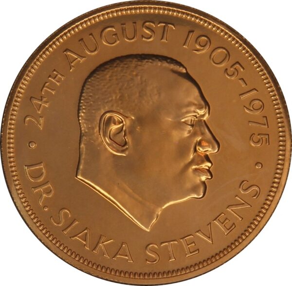 Sierra Leone 10 Golde 1975 Dr Siaka Stevens - Image 2