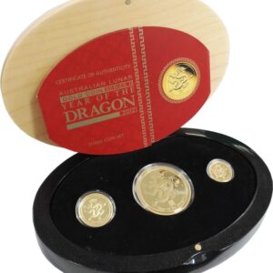 Three Coin proof Set Australian Luna