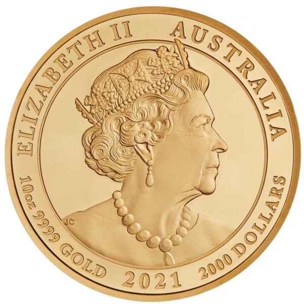 2021 Australia 10 oz Gold Jewelled Horse Proof - Image 5