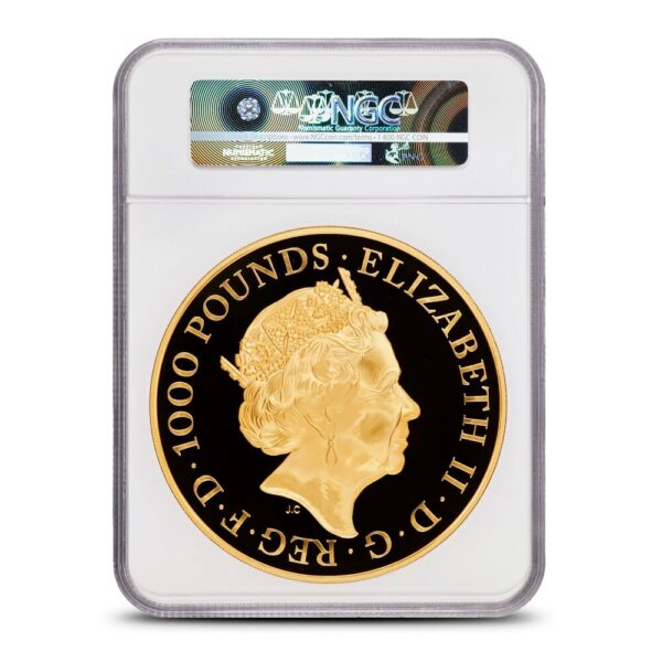 2017 1 Kilo Proof British Gold Queens Beast Unicorn Coin NGC PF70 UCAM First 3 Struck - Image 3