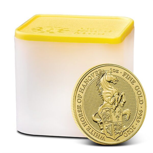 2020 1 oz British Gold Queens Beast White Horse Coin (BU) - Image 5