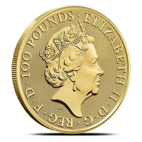 2020 1 oz British Gold Queens Beast White Horse Coin (BU) - Image 3