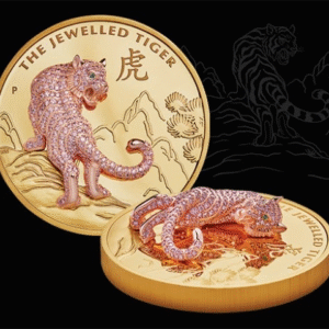 10 oz Proof Jewelled Tiger Gold Coin 10 oz Proof Jewelled Tiger Gold Coin
