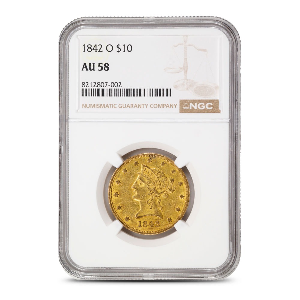 1842-O Pre-33 $10 Liberty Gold