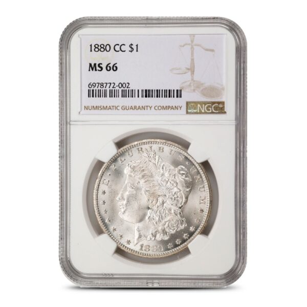 1880-CC Morgan Silver Dollar Coin NG