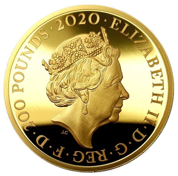 2020 2 oz Music Legends David Bowie Gold Proof Coin - Image 2