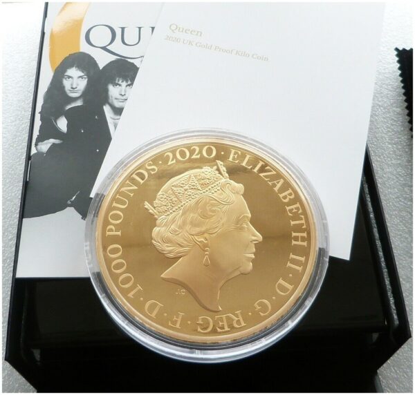 2020 1 kg Music Legends Queen Gold Proof Coin (Box/Coa) - Image 2