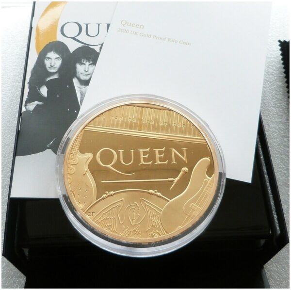 2020 1 kg Music Legends Queen Gold Proof Coin (Box/Coa)