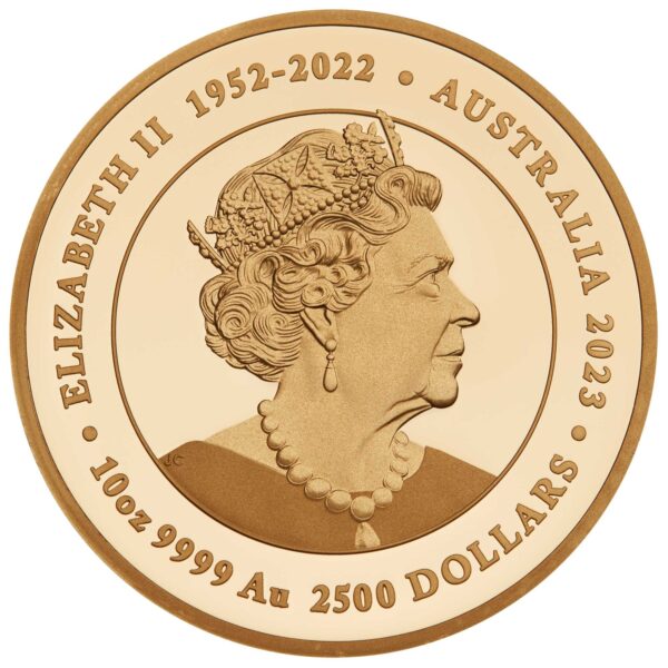 2023 10 oz Proof Jewelled Snake Gold Coin - Image 5