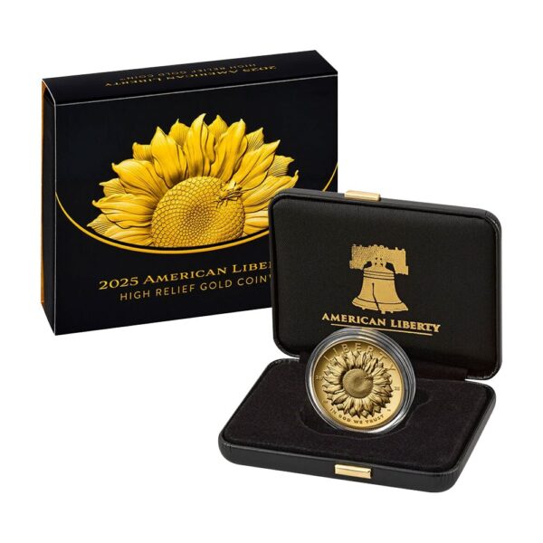 2025-W 1 oz Proof American Liberty High Relief Gold Coin (Box + CoA) - Image 3