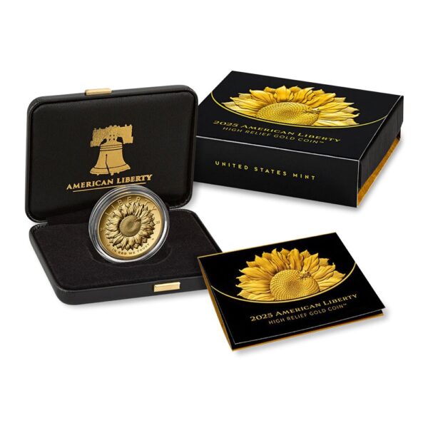 2025-W 1 oz Proof American Liberty High Relief Gold Coin (Box + CoA) - Image 4