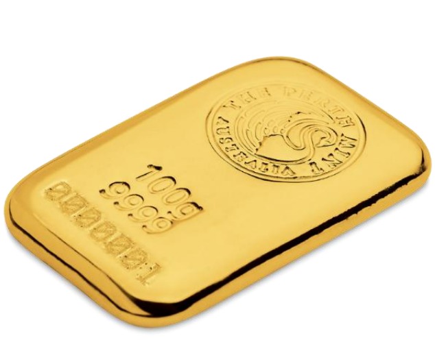 100 Gram Perth Mint Cast Gold Bar (New) - Image 2