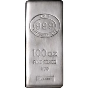 100 oz JBR Silver Bar For Sale (New)