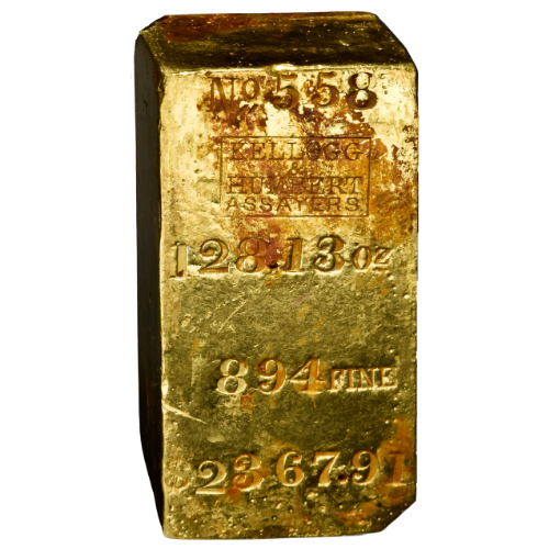 128.13 oz SS Central America Kellogg & Humbert Assayers Gold Bar - Image 3