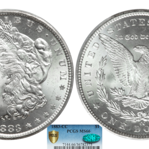 1883-CC Morgan Silver Dollar Coin PCGS MS66