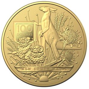 2022 1 oz Royal Australian Mint Gold New South Wales Coat of Arms Coin