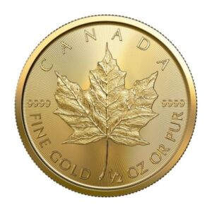 2022 1/2 oz Canadian Gold Maple Leaf Coin (BU)