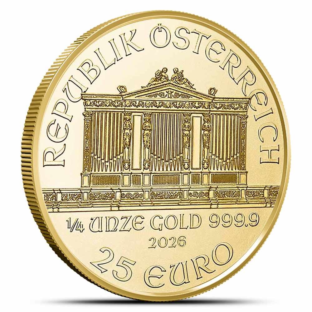 2026 1/4 oz Austrian Gold Philharmonic Coin (BU) - Image 2