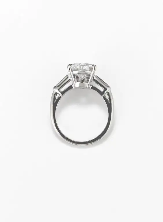 3.02 Carat Pear-Cut Golconda Diamond Platinum Ring - Image 2