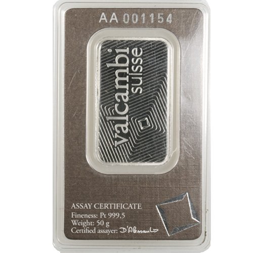 50 Gram Platinum Bar For Sale (Varied Condition) - Image 2