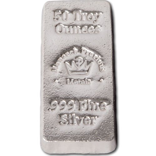 50 oz Monarch Hand Poured Stacker Silver Bar (New) - Image 4