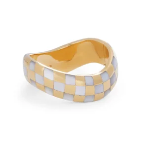 Angela Cummings Gold and Mother or Pearl Bangle