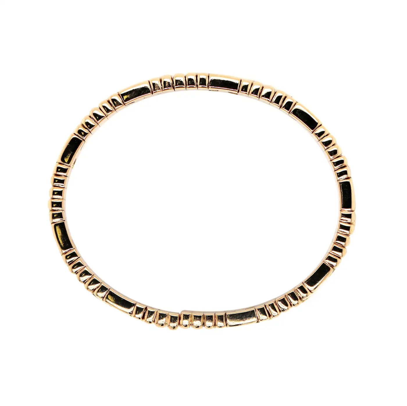 Bulgari Parentesi 18 Carat Yellow Gold Cuff Bangle Bracelet - Image 2