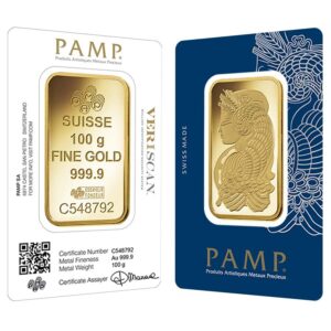 Buy 100 Gram PAMP Suisse Fortuna Gold Bar (New w/ Assay)