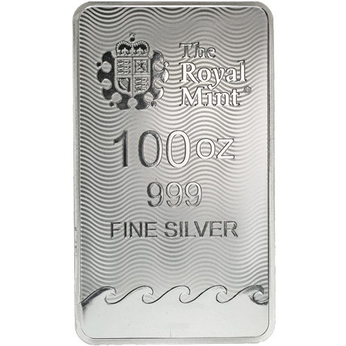 Buy 100 oz British Silver Britannia Bar (New) - Image 2