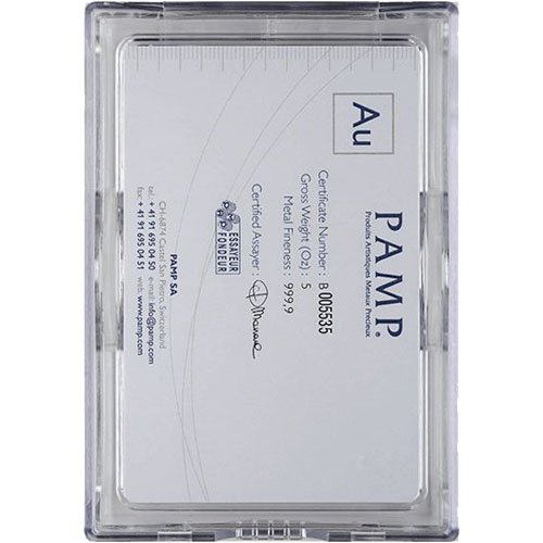 Buy 5 oz PAMP Suisse Fortuna Gold Bar (New w/ Assay) - Image 4