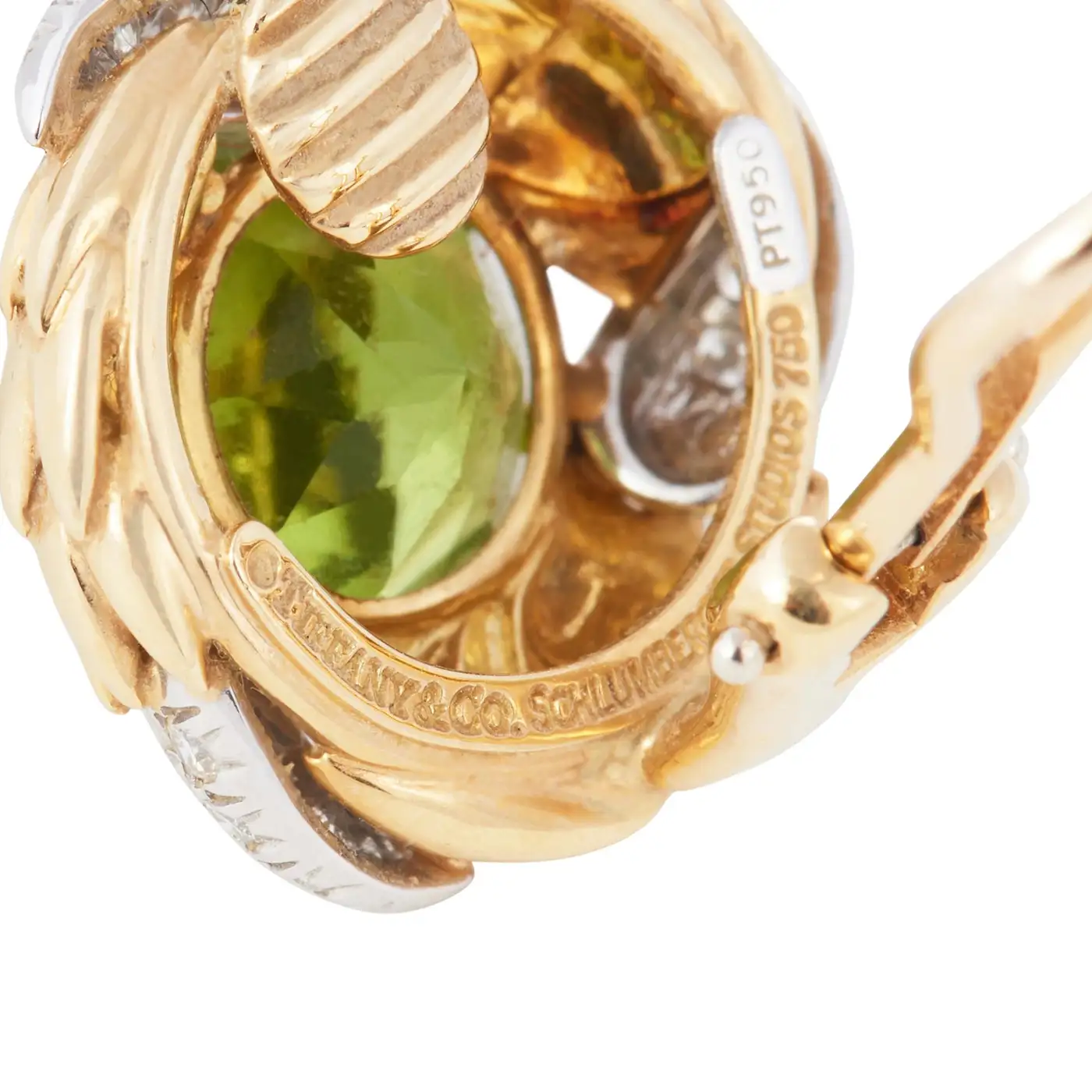 Buy Peridot and Diamond Ear Clips - Jean Schlumberger for Tiffany & Co. - Image 5