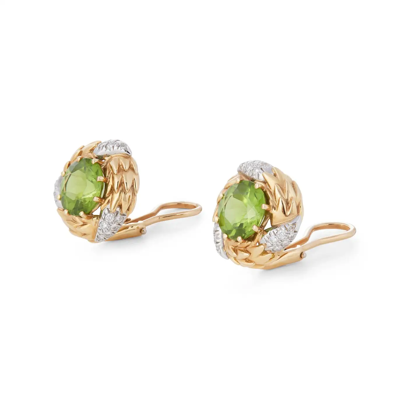 Buy Peridot and Diamond Ear Clips - Jean Schlumberger for Tiffany & Co. - Image 3
