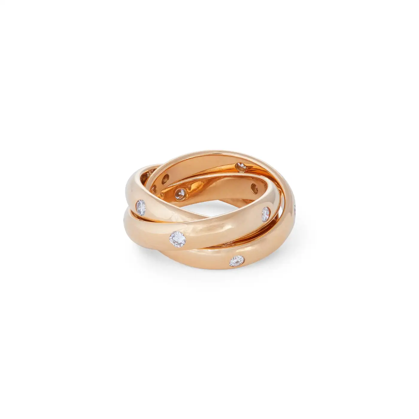 Cartier Trinity Constellation Yellow Gold and Diamond Ring - Image 2