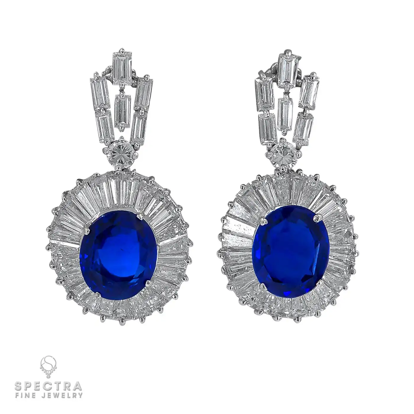 Mouawad Contemporary Sapphire Diamond Halo Demi Parure Suite - Image 2