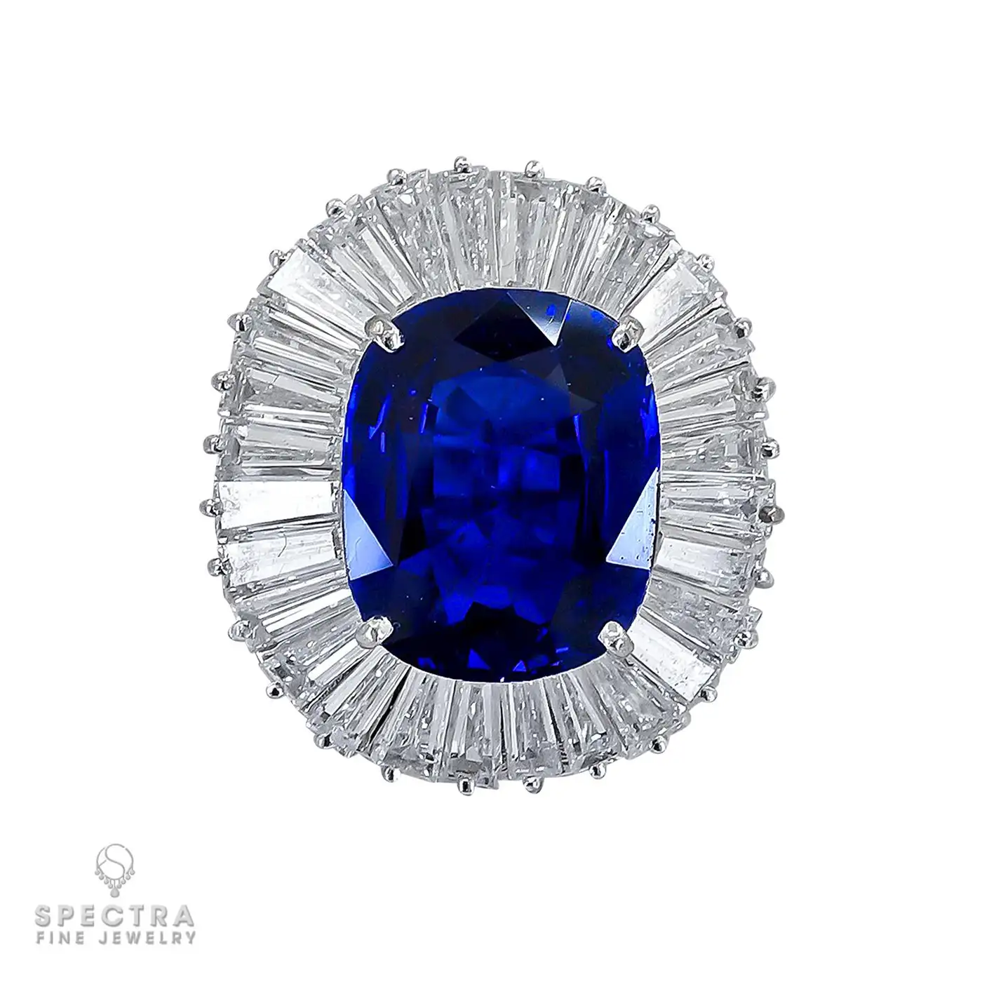 Mouawad Contemporary Sapphire Diamond Halo Demi Parure Suite - Image 6