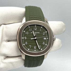 Patek Philippe 5168G-010 Aquanaut "Jumbo" White Gold Khaki Green