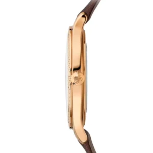 Patek Philippe Calatrava 18k Rose Gold Diamond Bezel 33mm Chocolate Brown Dial