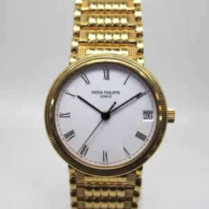 Patek Philippe Calatrava Porcelain dial 18k gold