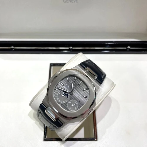 Patek Philippe Nautilus Moon Phase White Gold 2010 MINT - Image 3