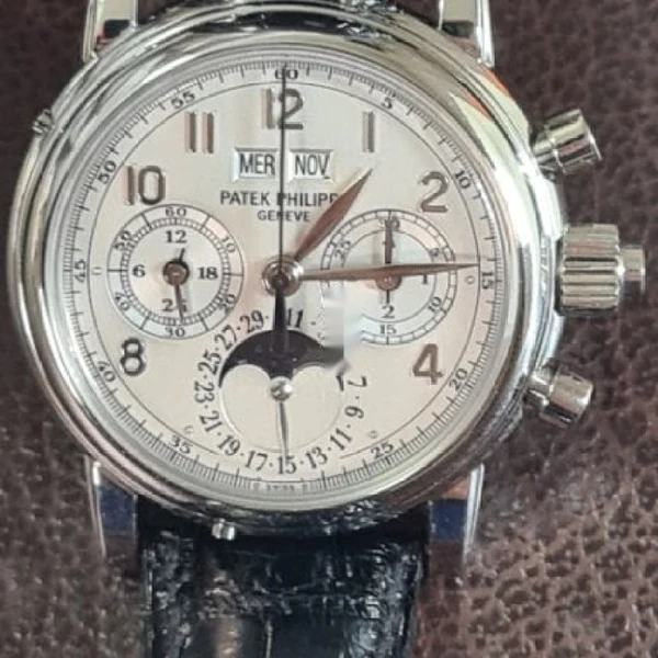 Patek Philippe Perpetual Calendar Chronograph 5004P Perpetual Calendar Chronograph Platinum 100 NEVER USED Full Set - Image 2
