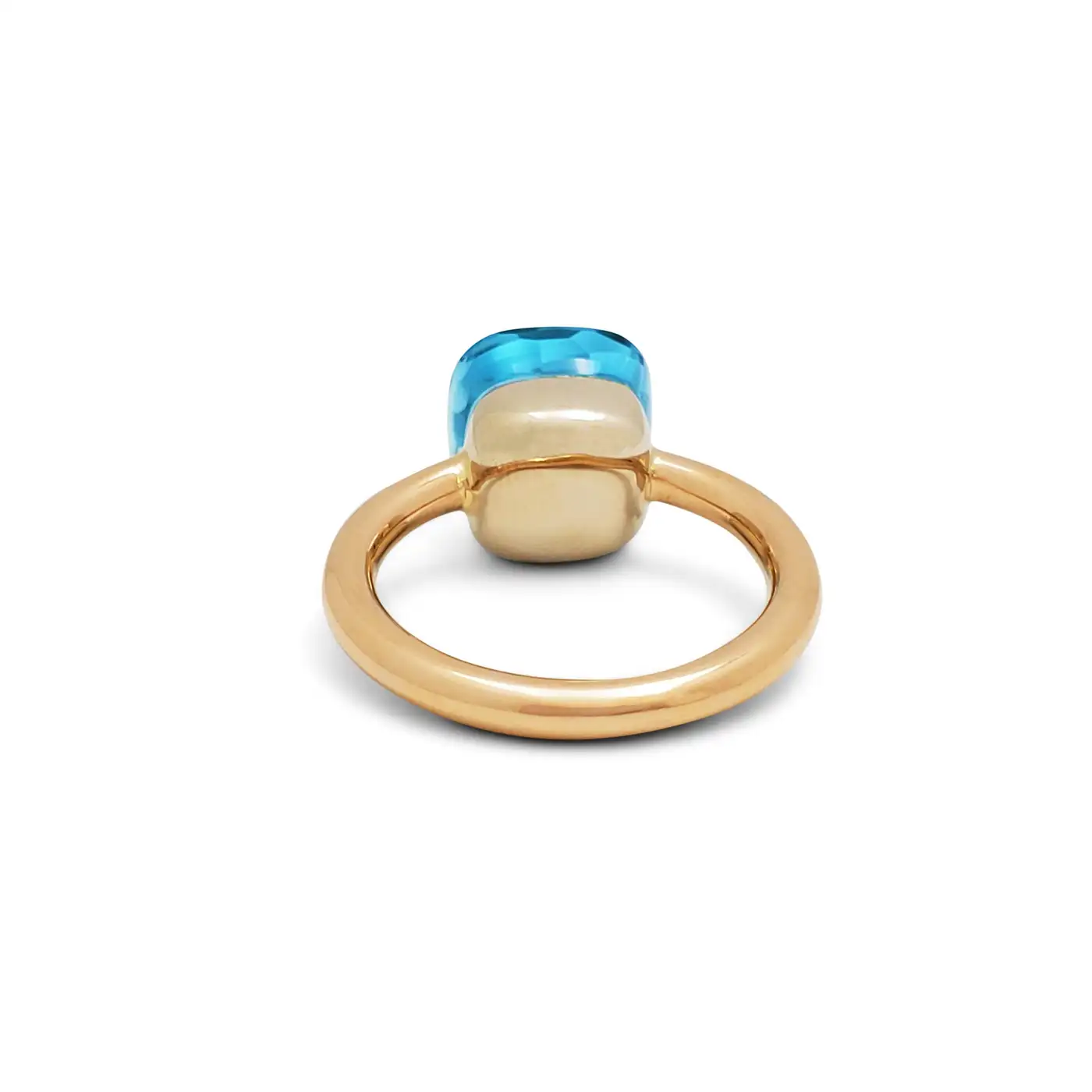 Pomellato Nudo Rose Gold and Blue Topaz Ring - Image 4