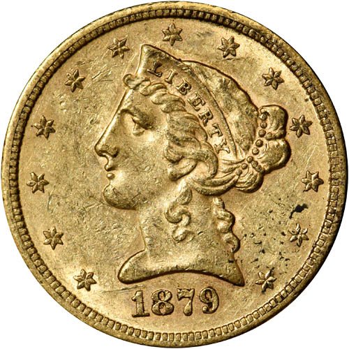 Pre-33 $5 Liberty Gold Half Eagle 4-Coin Set (1838-1899, XF+) - Image 3