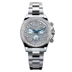 Rolex Daytona 116576TBR #34Eye of the Tiger" Pave Dial Platinum Unworn 2021