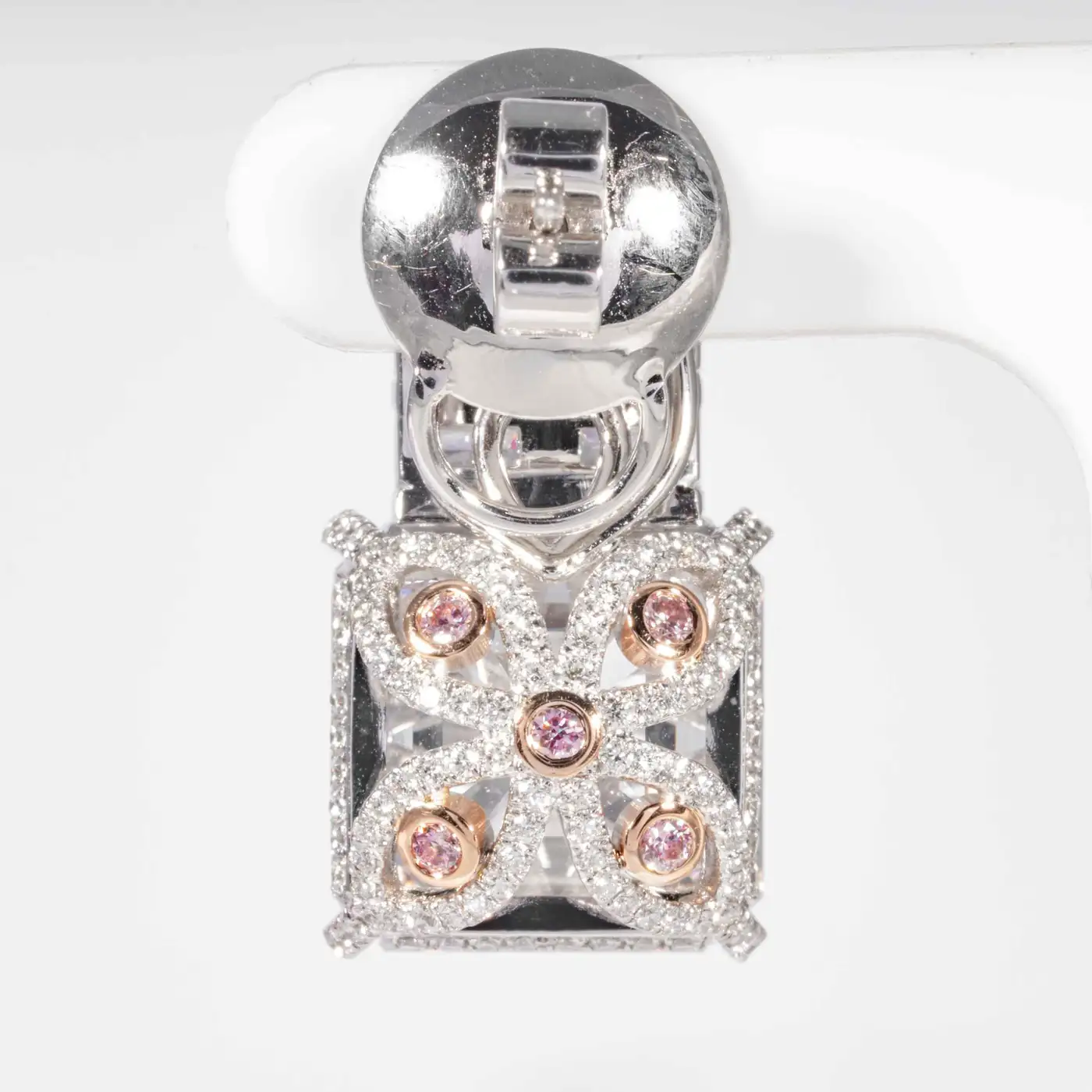 Shreve Crump & Low GIA Certified 18.21 Carat Asscher Cut Diamond Drop Earrings - Image 5
